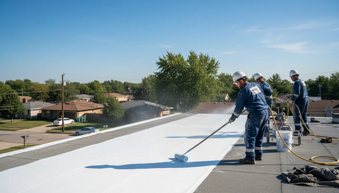 Commercial roof coating in Worthington, OH near me